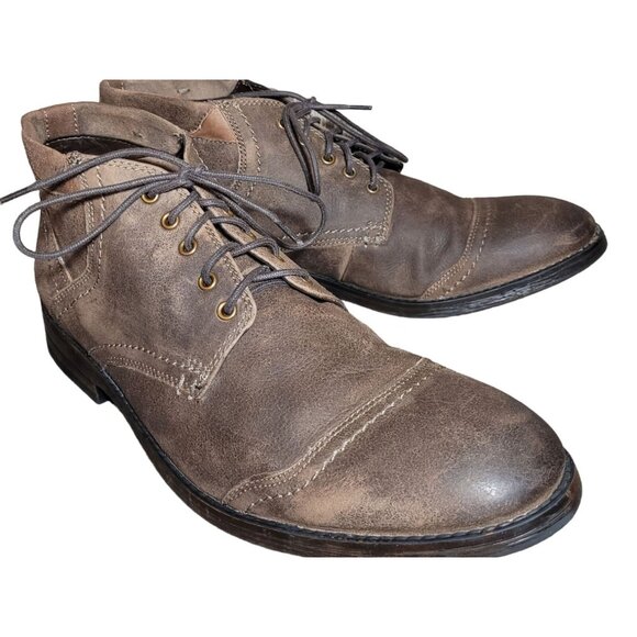 Clark's Chukka Ankle Desert Boots Men's Size 13M Dark Brown Leather Preowned - Picture 3 of 12